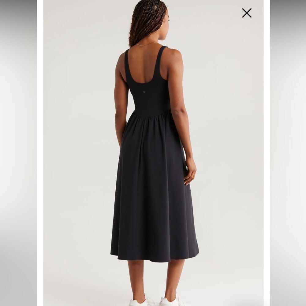 Zella Effortless Square Neck Midi Dress - Picture 3 of 5